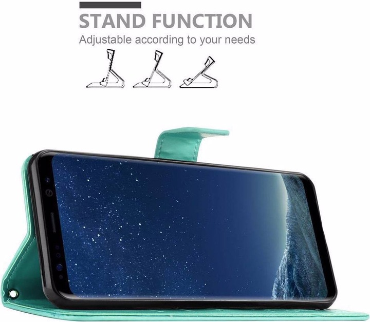 Produktbild Cadorabo Flower Book Cover (Samsung Galaxy S8)
