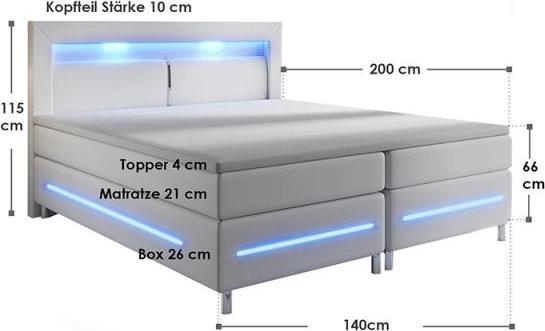 Immagine prodotto Juskys Norfolk (140 x 200 cm)
