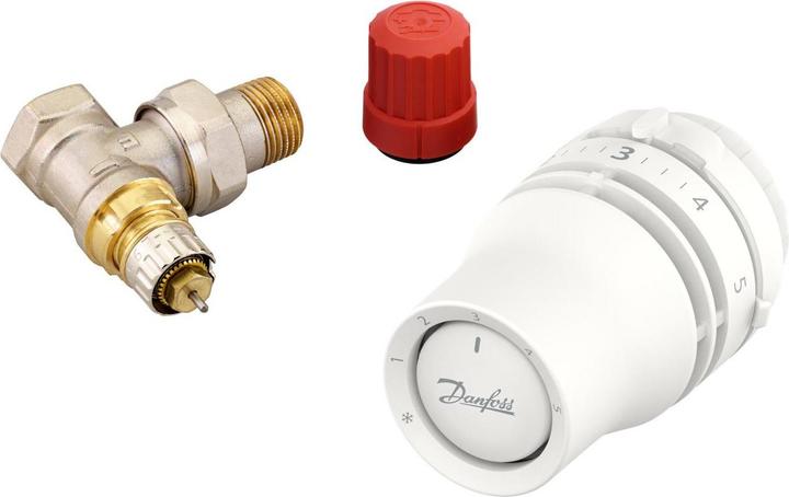 Actual product image Danfoss Thermostatic head and valve Ra-N. Dn15