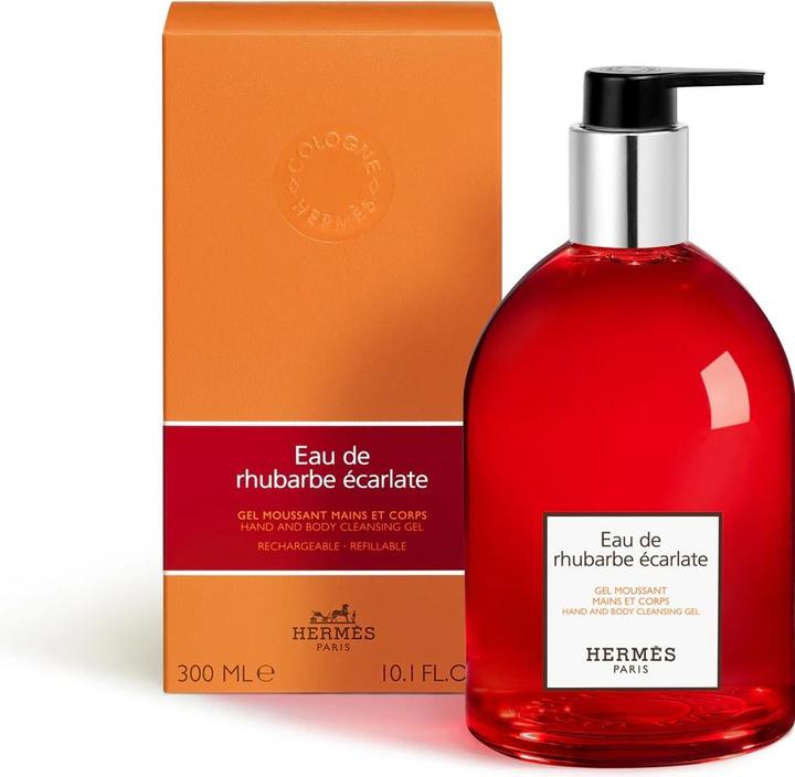Image du produit Hermès Eau de Rhubarbe Ãcarlate Gel Moussant Mains Corps - 300 ml Flacon-Pompe (300 ml)