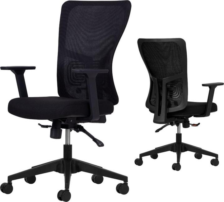 Image du produit Kalune Design Lumbar 108 Black Office Chair Set 2 Pieces