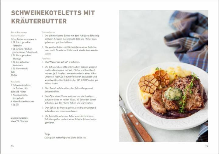 Produktbild Sous Vide - Die besten Rezepte für zartes Fleisch, saftigen Fisch und aromatisches Gemüse (Deutsch, Gabriela Scolik, 2019)
