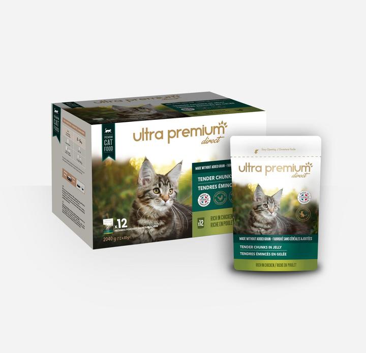 Ultra Premium Direct Tender Junks in Jelly - Chicken (Adulte, 12 pcs, 1020 g)