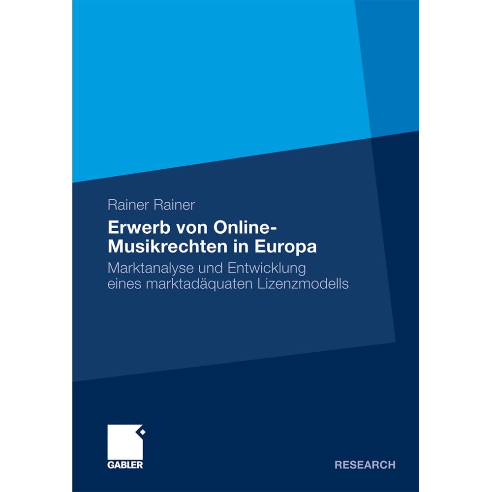 Erwerb von Online-Musikrechten in Europa, Fachbücher