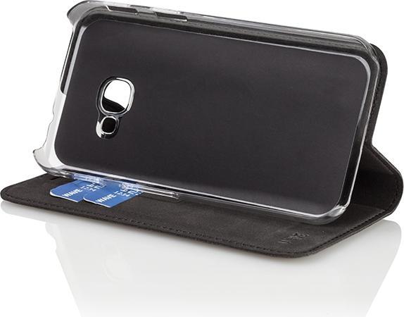 Actual product image Wave BookCase -suojakotelo, Samsung Galaxy Xcover 4 / 4S, musta (Samsung Galaxy Xcover 4)