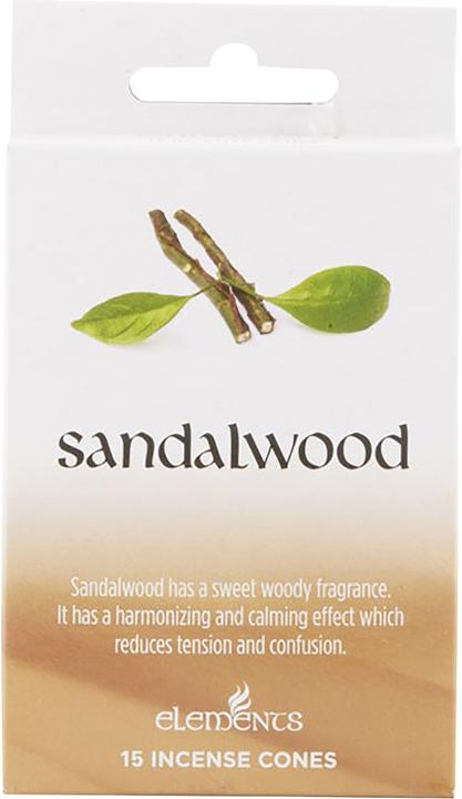 Produktbild Rabe Räucherkegel Sandalwood (Sandelholz) Box mit 12 Packungen