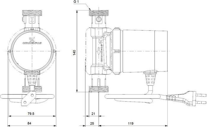Produktbild Grundfos Comfort 15-14 BX PM (Hauswasserpumpe)