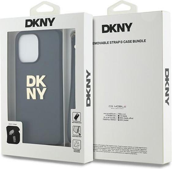 Produktbild DKNY DKHCP15LPBSWSK iPhone 15 Pro 6.1" czarny/black hardcase Wrist Strap Stock Logo (Apple iPhone 15 Pro)