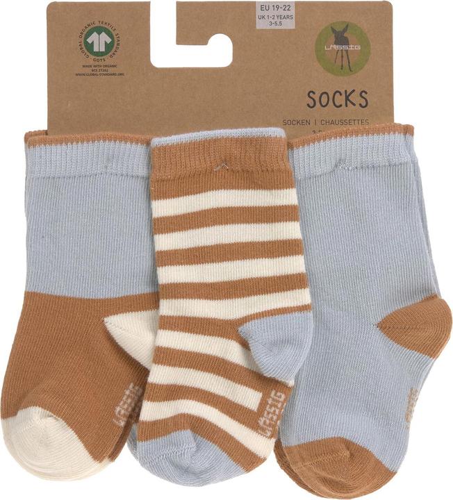 Produktbild Lässig Socken 3er-Set Hellblau Caramel Gr. 23 - 26 (3er Pack, 23 - 26)