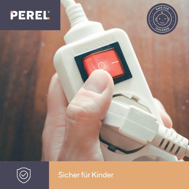 Produktbild Velleman 4-Fach-Steckdosenleiste - Mit Schalter - Stecker-Typ E (Französisches System) (4x, CEE 7/5, 1.50 m)