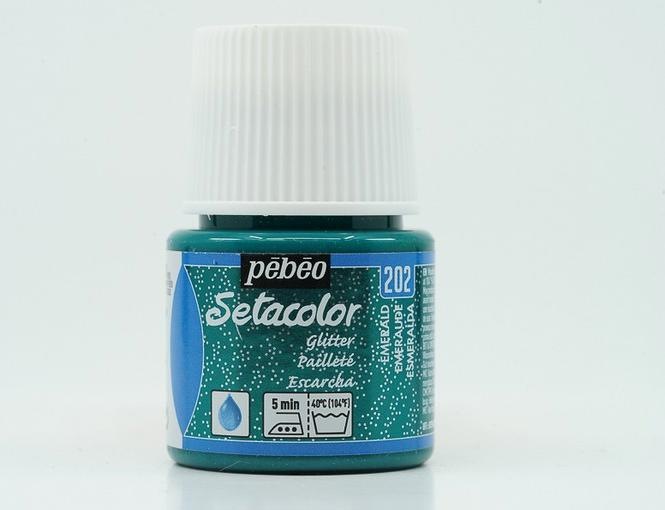 Immagine prodotto Pebeo Setacolor Tessuti Chiari (Smeraldo, 45 ml)