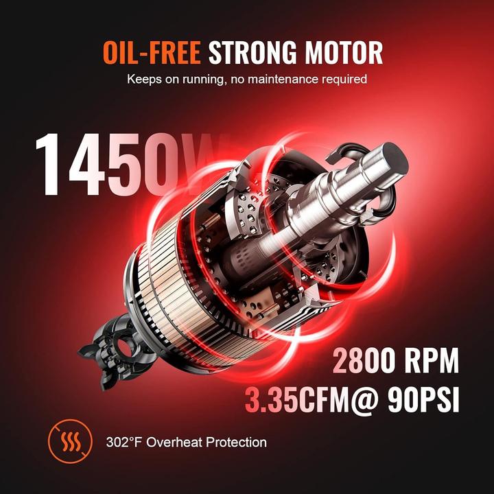 Image du produit Vevor Compressore d'Aria Silenzioso (24 l)