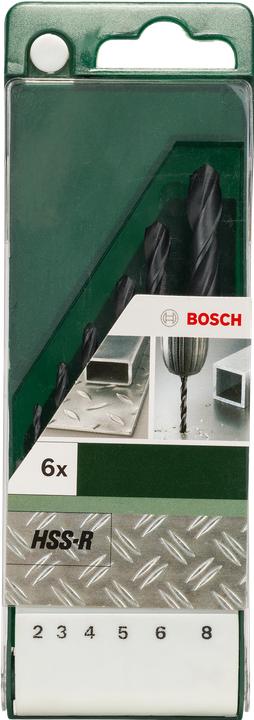 Image du produit Bosch Professional Zubehör Jeu de forets à métaux 6 pièces HSS-R (8 mm)