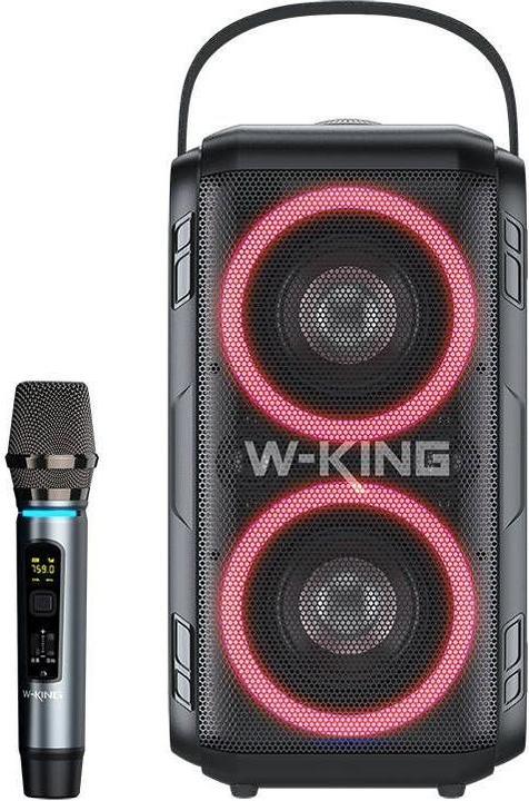 Actual product image W-king Wireless Bluetooth Speaker T9 60W (black) (8 h, Rechargeable battery operated)