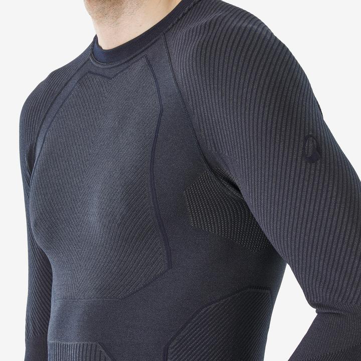 Actual product image Wedze Skiunterwäsche Funktionsshirt Herren warm atmungsaktiv - BL900 marineblau (M)