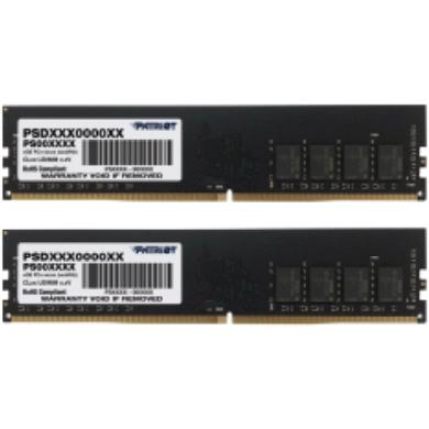 Thumbnail - Patriot Signature PSD432G3200K Speichermodul GB DDR4 (2 x 16GB, 3200 MHz, DDR4-RAM, DIMM), RAM, Schwarz