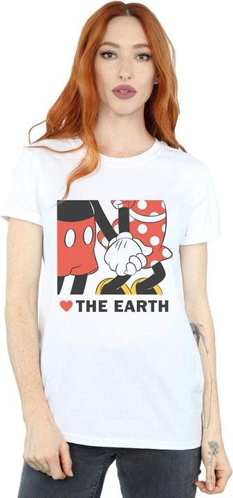 Image du produit Disney - T-shirt MICKEY MOUSE HEART THE EARTH - Femme (XL)
