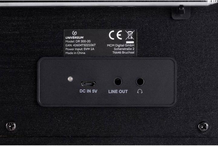 Produktbild DR 300-20 Tischradio DAB+, UKW Bluetooth®, DAB+, UKW wiederaufladbar Schwarz (DAB+, FM, Bluetooth)