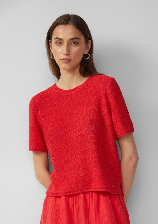 Produktbild S.Oliver Strickpullover Kurzarmpullover aus Bändchengarn (M)