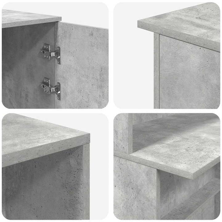 Immagine prodotto VidaXL Bancone reception grigio cemento 200x50x103,5 cm bancone reception in legno