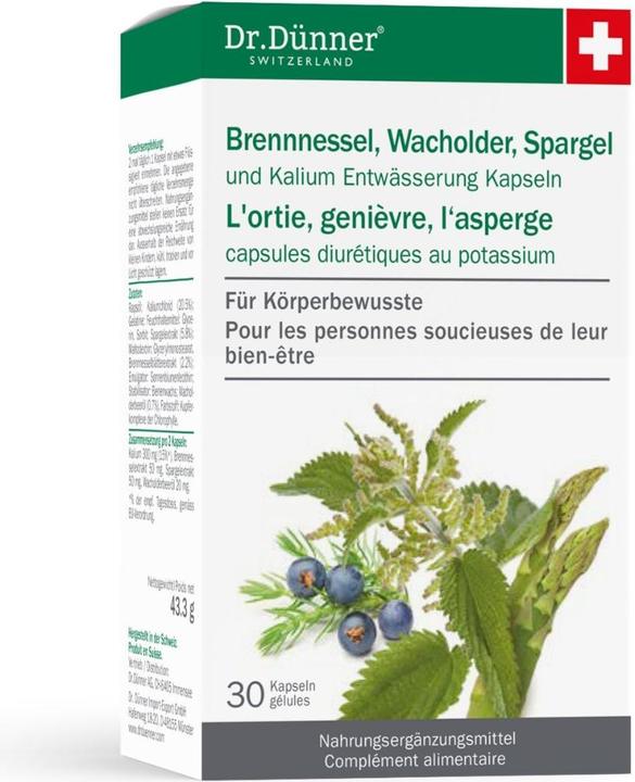 Actual product image Dr. Dünner Essenza Nettle Drainage Capsules (1 Piece, Capsules, 58 g)