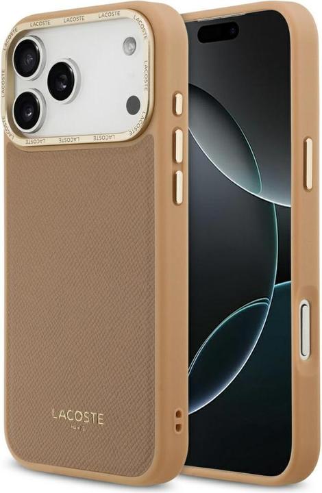 Image du produit Lacoste Champs Elysees Gold Logo MagSafe Case for iPhone 17 Pro Pink (Apple iPhone 17 Pro)