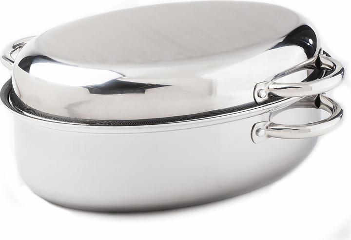 HEN stainless steel roaster Del. 38cm (Stainless steel, 38 x 18 cm)