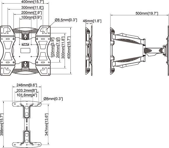 Produktbild Multibrackets Flexarm Full Motion (Wand, 55", 30 kg)