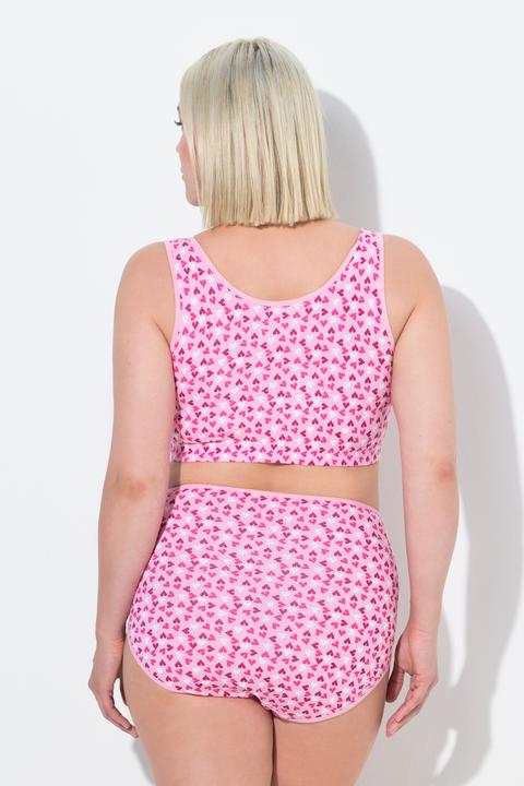 Immagine prodotto Ulla Popken Bustier in confezione doppia con cuori/tinta unita e scollo rotondo (Confezione da 2, 42 A, 44 A)