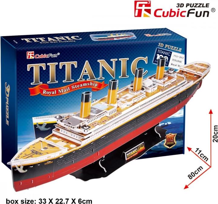Image du produit Cubicfun Cubic Fun 3D Puzzle Titanic Grand (113 pièces)