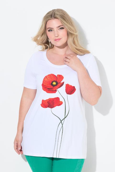 Immagine prodotto Miamoda T-shirt dal taglio svasato con brillantini e design floreale (42)