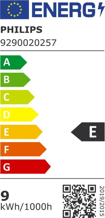 Energy Label Philips Lamp (E27, 8.50 W, 1055 lm, 3 x, E)