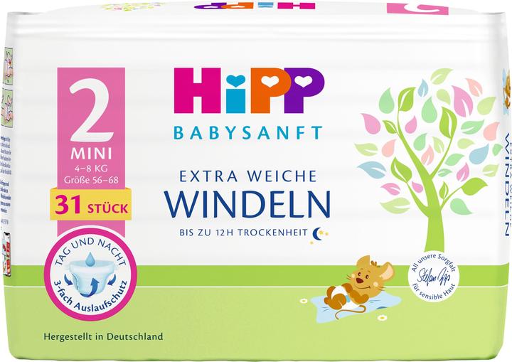Produktbild Hipp Babysanft (Gr. 2, Tragepack, 31 Stk.)