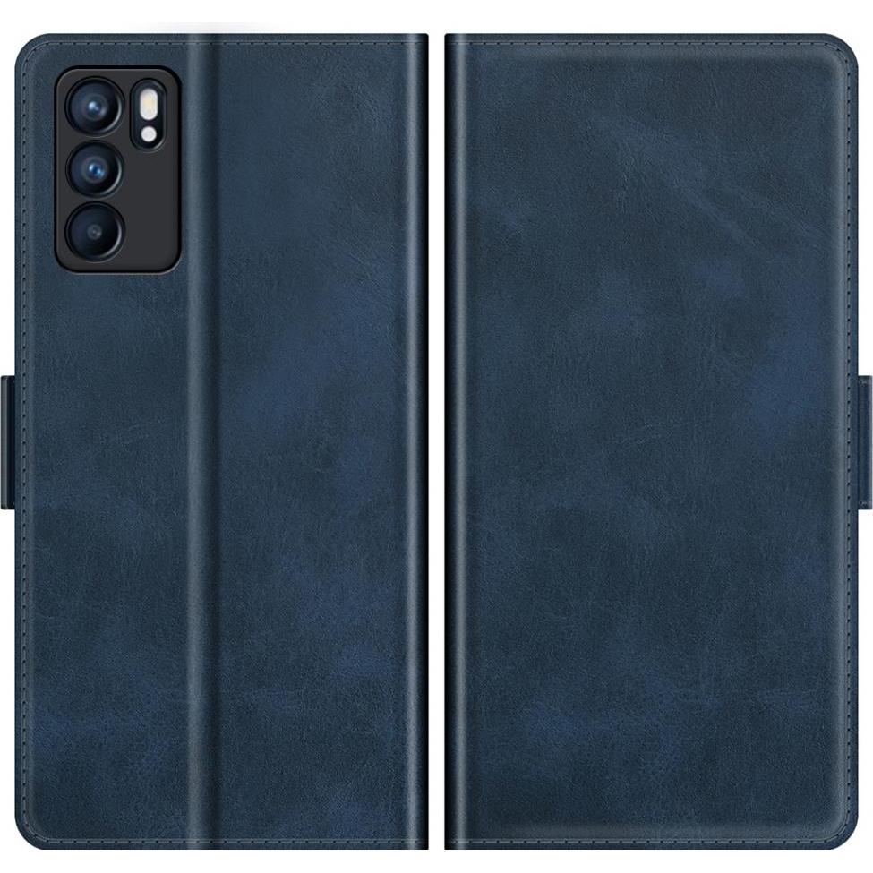 Screenguard Oppo Reno6 5G CardLounge Lederhülle (Oppo Reno 6 5G), Smartphone Hülle, Blau