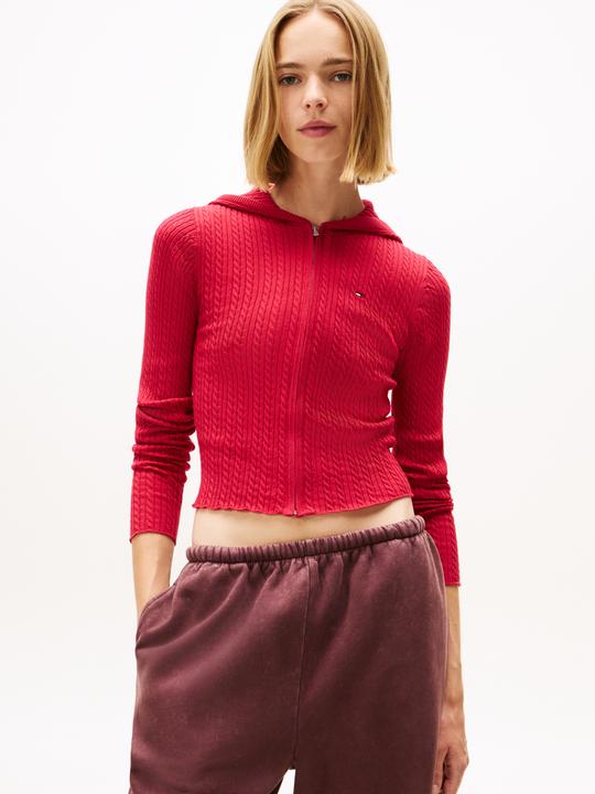 Image du produit Tommy Jeans Cardigan à Capuche Essential Rits (XXS)