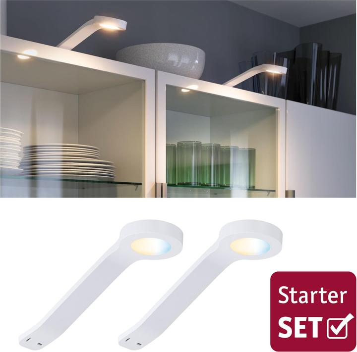 Immagine prodotto Paulmann Clever Connect MIKE Starter Set, apparecchio per mobili, bianco (195 lm)