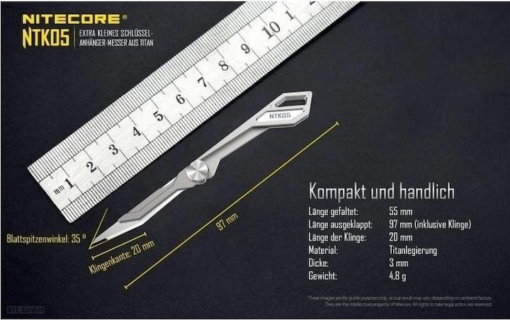 Produktbild Nitecore Titan Knife NTK05