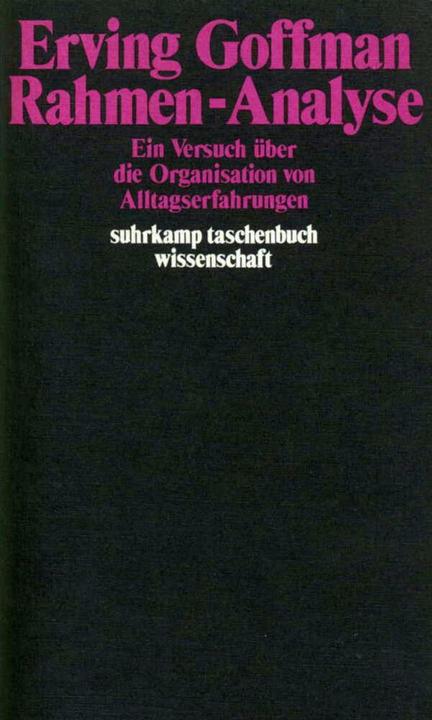 Produktbild Rahmen-Analyse (Deutsch, Erving Goffman, 2008)