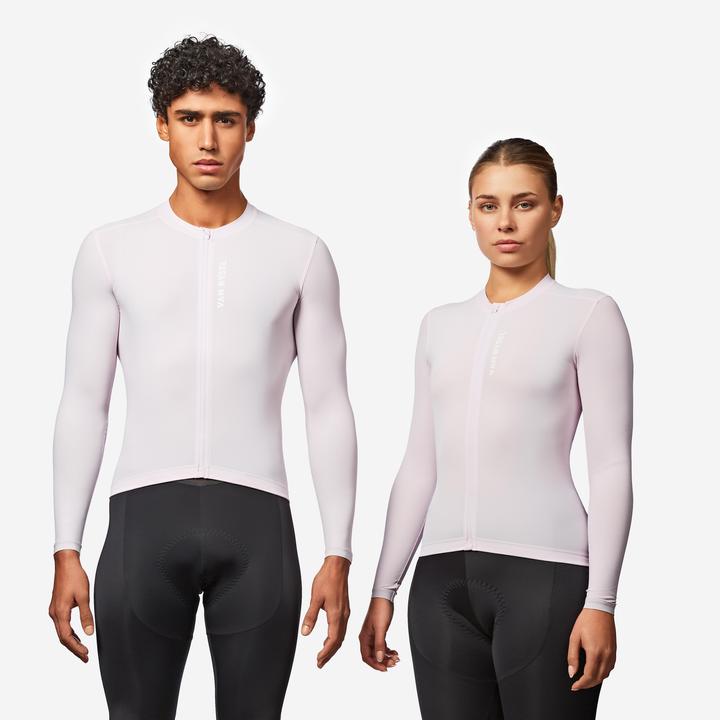 Actual product image Van rysel Men's long-sleeved UVP RCR 2 road cycling jersey - Purple (S)
