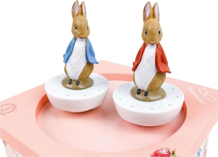 Produktbild Trousselier Spieluhr tanzend Peter Hase, Erdbeeren magnetisch