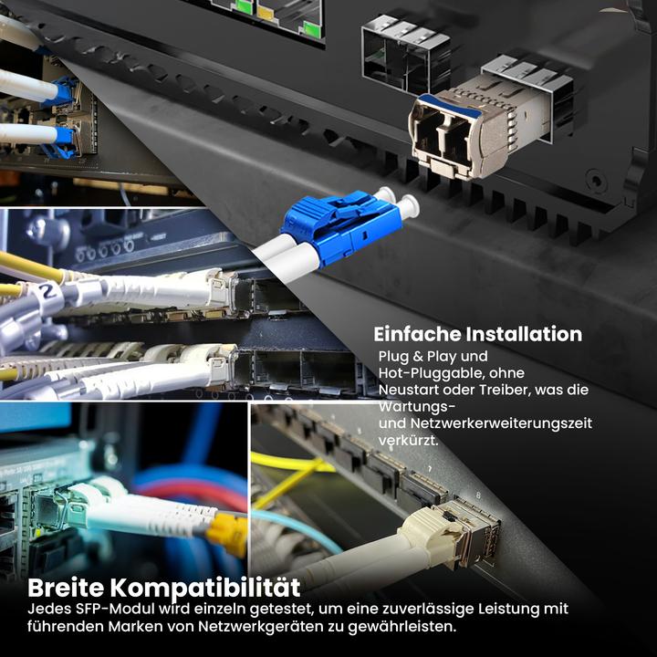 Actual product image Extralink SFP+ 10G 2-pack | SFP+ module | 10 Gbit/s LC/UPC 1310 nm 10 km singlemode DOM
