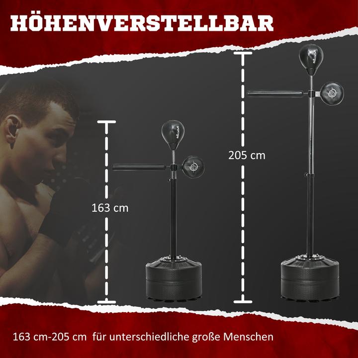Produktbild SportNow Boxständer Stahl, Kunstleder Schwarz