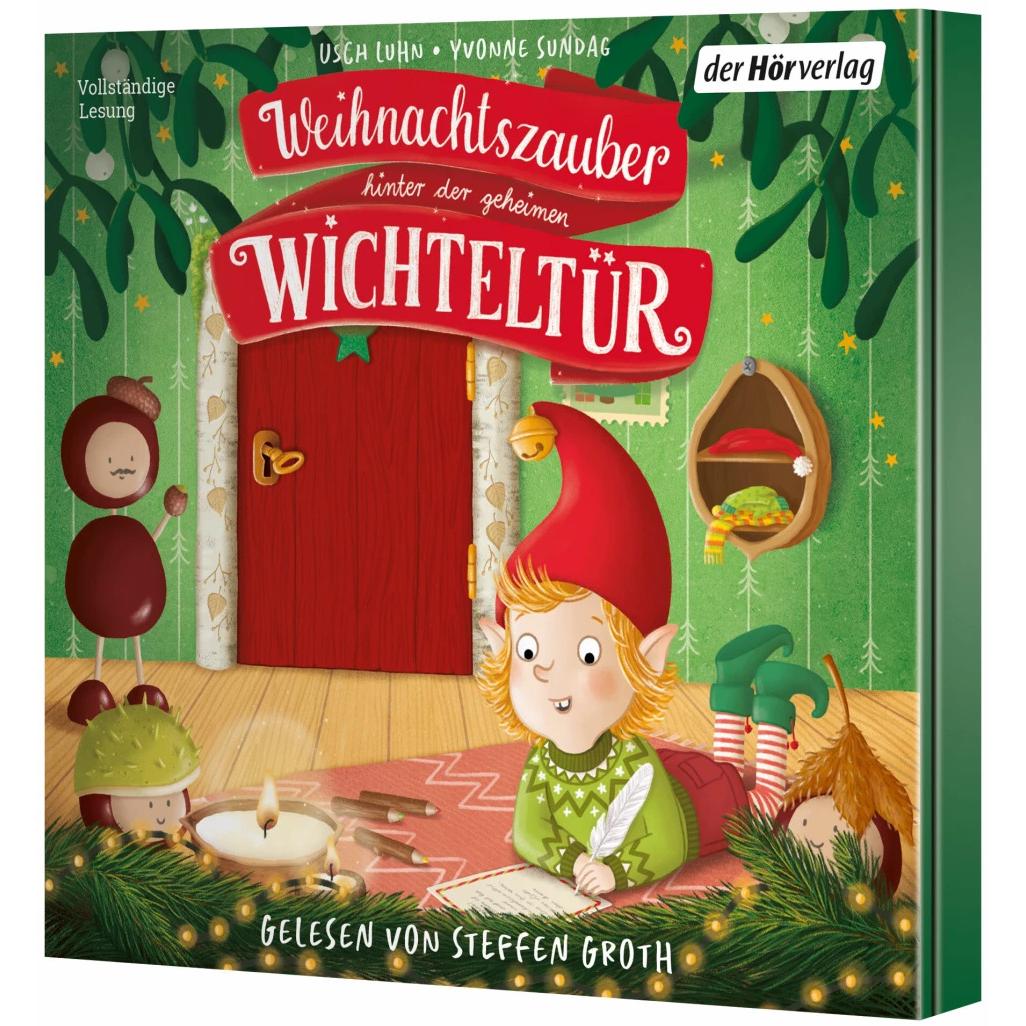 Thumbnail - Weihnachtszauber hinter der geheimen Wichteltür, Hörbücher von Usch Luhn, Steffen Groth