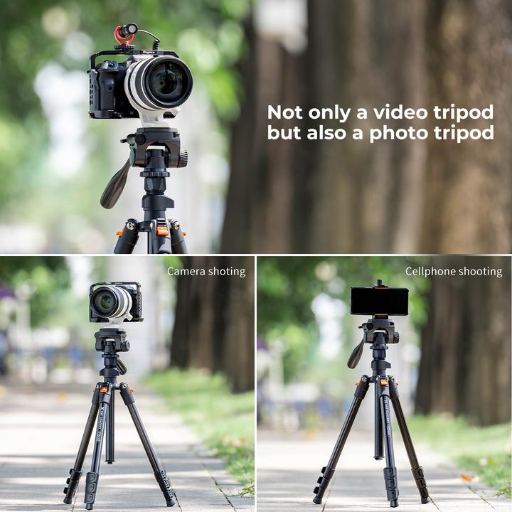 Image du produit K&F Concept Concept Tripod w/ Videohead (Métal)