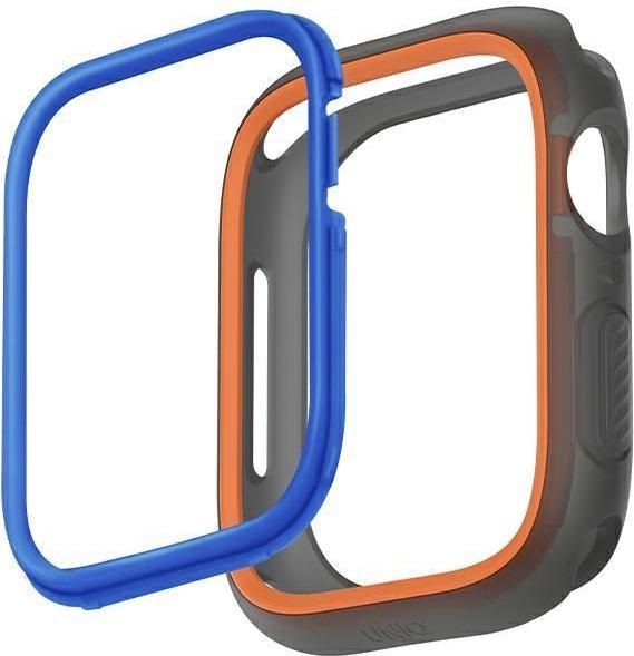 Actual product image Uniq etui Moduo Apple Watch Series 4/5/6/7/8/SE/SE2 44/45mm pomarańczowy-niebieski/orange-blue