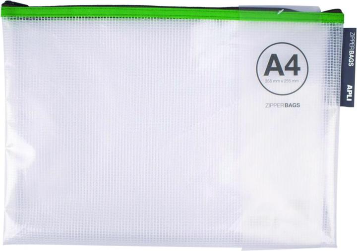 Apli tasca con zip, a4, 355x255 mm, colori misti (A4)