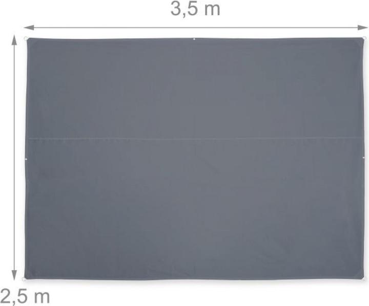 Image du produit Relaxdays Voile d'ombrage (350 x 250 x 0,5 cm)