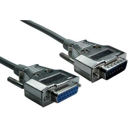 Rs Pro Serielles Kabel / Sub-D, 15-polig Stecknippel / Su (6 m), Schnittstellenkabel