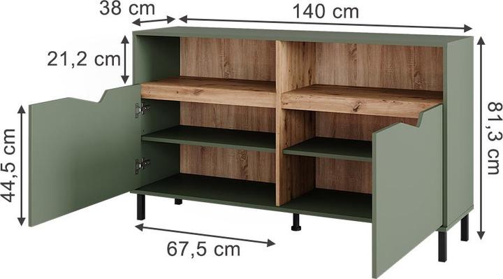 Image du produit Vicco Marelle (140 x 38 x 81.30 cm)