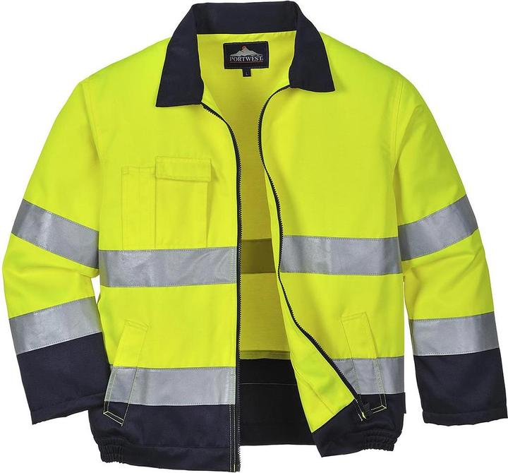 Produktbild Portwest Mens Madrid Contrast High-Vis Bomber Jacket (L)